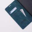 Case for Motorola Moto E13 4G, ERBORD Vintage, wallet with flap, blue