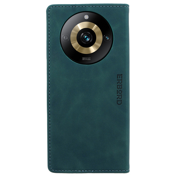 Case for Realme 11 Pro 5G / Pro+ 5G, ERBORD Vintage, wallet with flap, blue