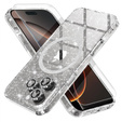 Case for iPhone 16 Pro Max, ERBORD Glitter MagSafe, transparent + Screen Glass