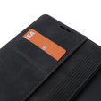 Case for Motorola Edge 40 Neo, ERBORD Vintage, wallet with flap, black