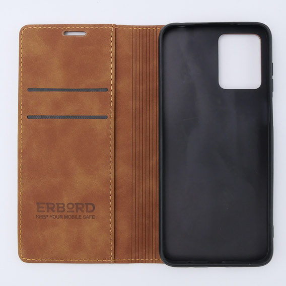 Case for Motorola Moto G13/ G23 4G, ERBORD Vintage, wallet with flap, brown