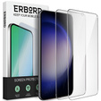 2x Tempered Glass for Samsung Galaxy S23+ Plus, ERBORD 9H Hard Glass for phone screen
