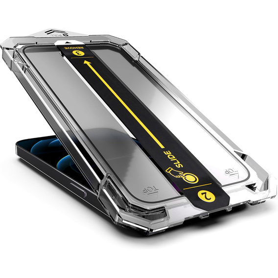 2x Tempered Glass for iPhone 12 / 12 Pro, ERBORD Easy App Full Screen Protector