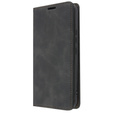 Case for Samsung Galaxy A54, ERBORD Vintage, wallet with flap, black
