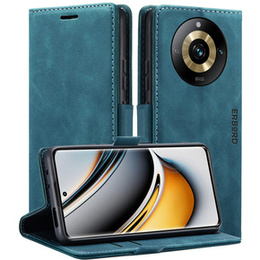 Case for Realme 11 Pro 5G / Pro+ 5G, ERBORD Vintage, wallet with flap, blue