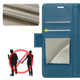 Case for Xiaomi Redmi Note 14 Pro+ 5G / Xiaomi Poco X7 5G / Xiaomi Redmi Note 14 Pro 5G, ERBORD Glossy Litchi, wallet with flap, blue