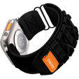 Pasek Nylonowy ERBORD Runner do Apple Watch 1/2/3/4/5/6/7/8/9/10/11/SE Ultra 1/2/3 42/44/45/46/49mm, Czarny
