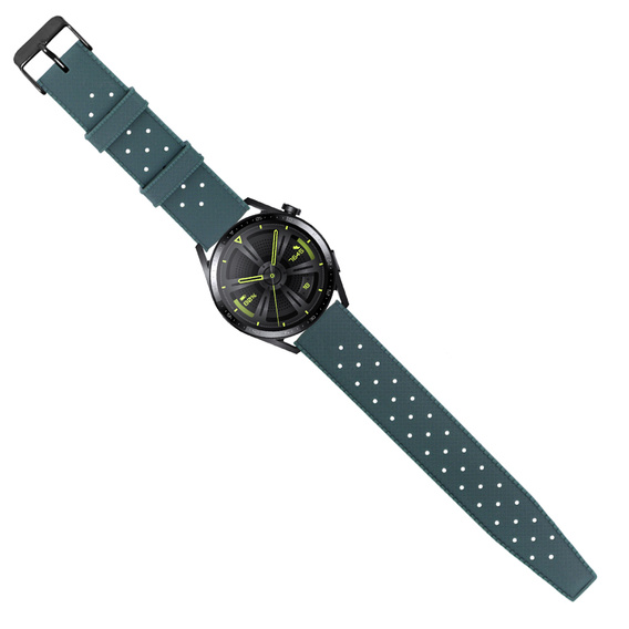 Pasek Silikonowy ERBORD Uniwersalny 22mm, Tropic, zielony / czarna klamra