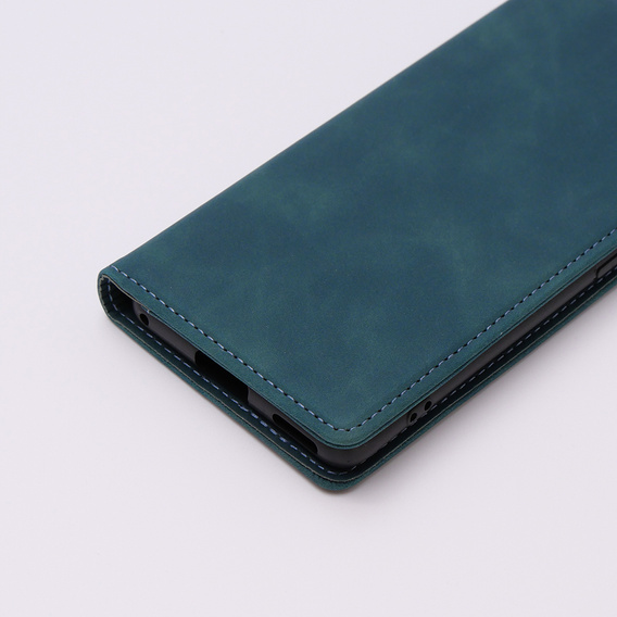 Case for Oppo Reno 10 / 10 Pro, ERBORD Vintage, wallet with flap, blue