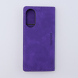 Etui do Oppo A78 4G, ERBORD Vintage portfel z klapką, fioletowe