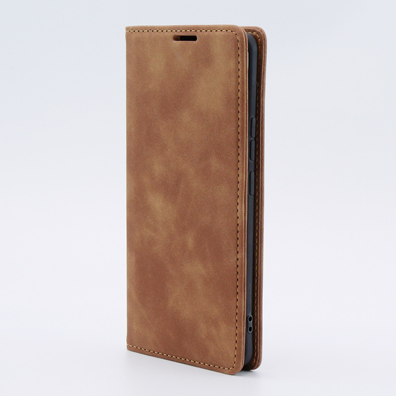 Case for Xiaomi 13 lite, ERBORD Vintage, wallet with flap, brown