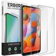 2x Tempered Glass for Samsung Galaxy A11/M11, ERBORD 9H Hard Glass for phone screen