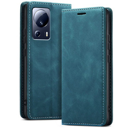 Etui do Xiaomi 13 lite, ERBORD Vintage portfel z klapką, niebieskie