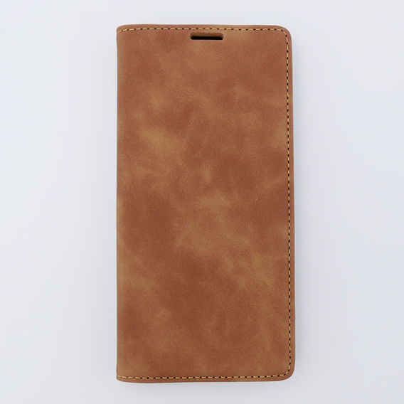 Case for Samsung Galaxy A34 5G, ERBORD Vintage, wallet with flap, brown