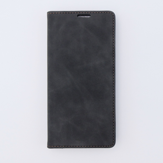 Etui do Xiaomi Redmi Note 12S, ERBORD Vintage portfel z klapką, czarne