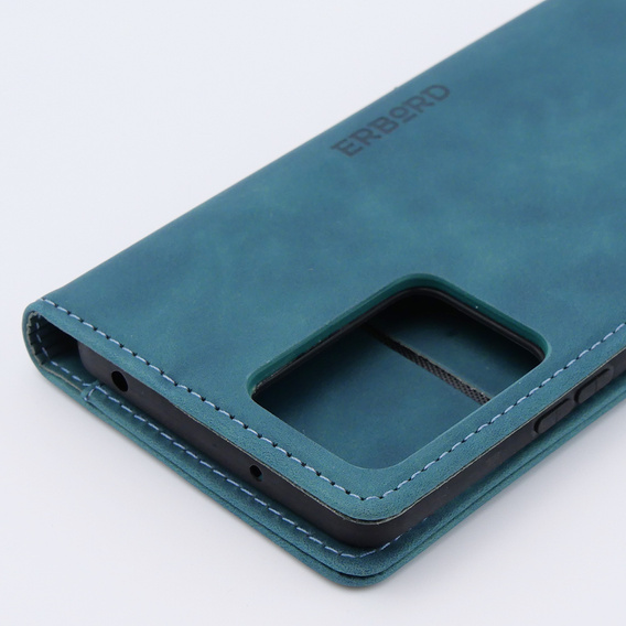 Case for Xiaomi 13 lite, ERBORD Vintage, wallet with flap, blue
