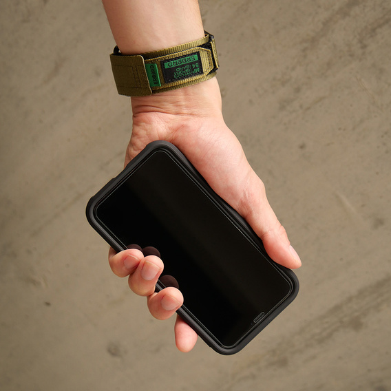 Pasek Nylonowy ERBORD MP84 do Apple Watch 1/2/3/4/5/6/7/8/9/10/11/SE Ultra 1/2/3 42/44/45/46/49mm, Zielony