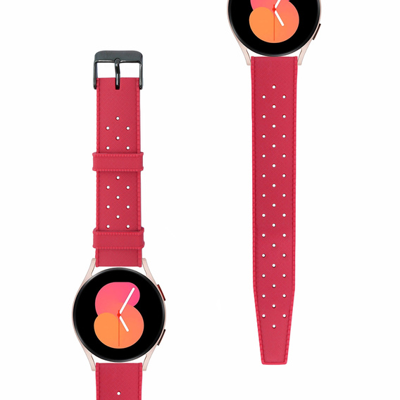 Pasek Silikonowy ERBORD Uniwersalny 20mm, Tropic, czerwony / czarna klamra