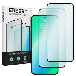 2x Tempered Glass for Xiaomi 13, ERBORD 3D full display