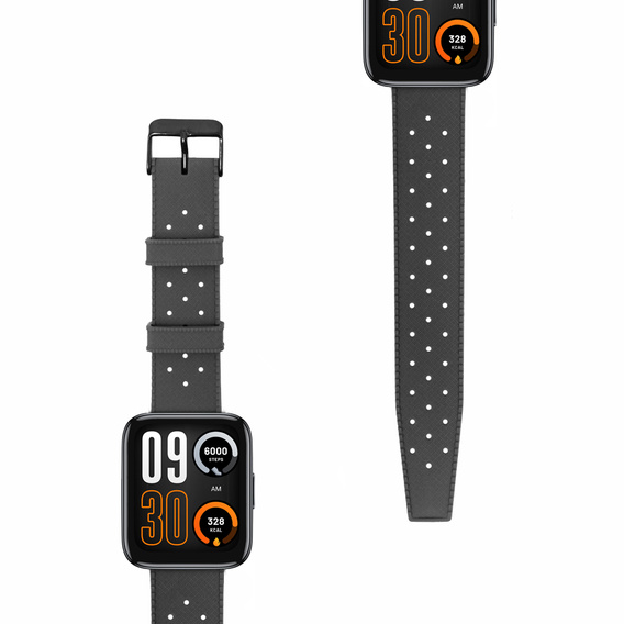 Pasek Silikonowy ERBORD Uniwersalny 22mm, Tropic, czarny / czarna klamra