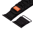Pasek Nylonowy ERBORD Runner do Apple Watch 1/2/3/4/5/6/7/8/9/10/11/SE Ultra 1/2/3 42/44/45/46/49mm, Czarny