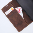 Case for Motorola Moto G53, ERBORD Vintage, wallet with flap, coffee