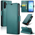 Case for Samsung Galaxy A17 5G, ERBORD Glossy Litchi, wallet with flap, green