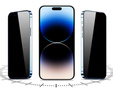 2x Szkło Hartowane prywatyzujące do iPhone 14 Pro Max, ERBORD 9H Easy App Anti-Peep