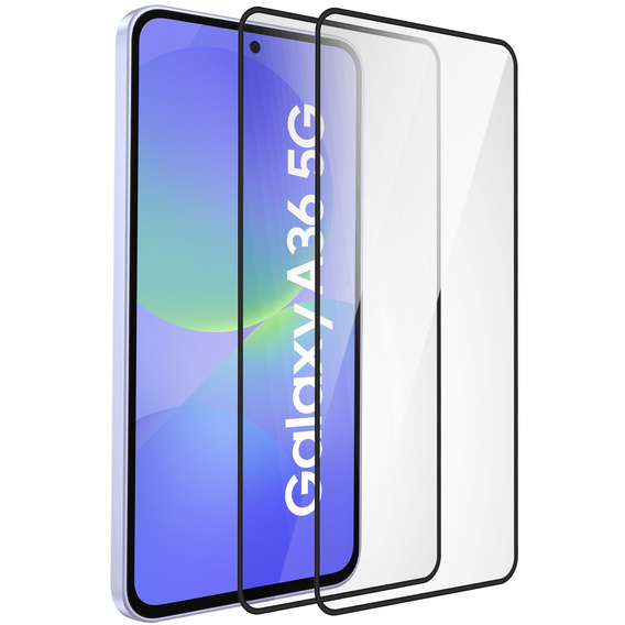 2x Tempered Glass ERBORD 3D for Samsung Galaxy A36 5G full display