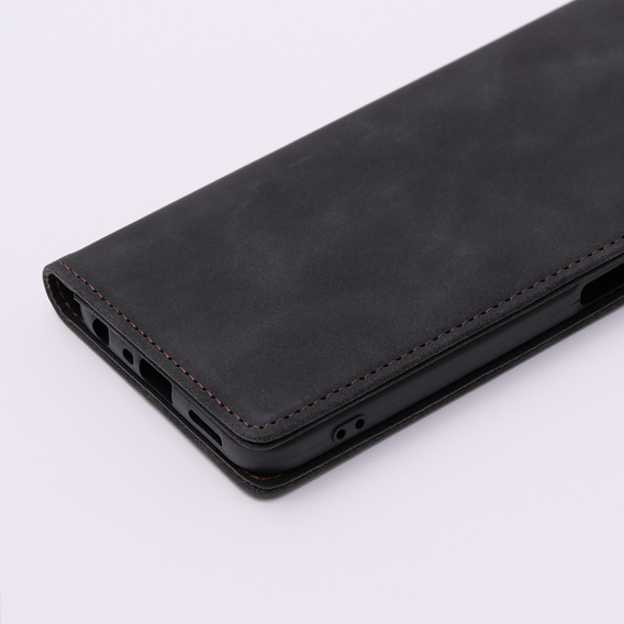 Case for Oppo A78 5G, ERBORD Vintage, wallet with flap, black