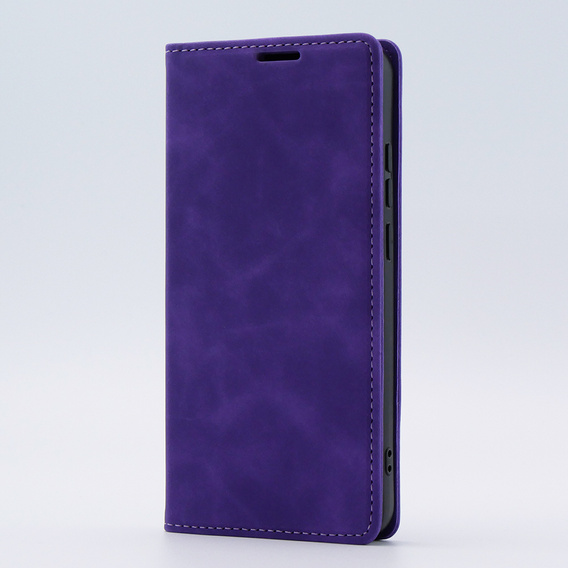 Etui do Oppo A78 4G, ERBORD Vintage portfel z klapką, fioletowe