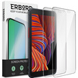 2x Tempered Glass for Samsung Galaxy Xcover 5, ERBORD 9H Hard Glass for phone screen