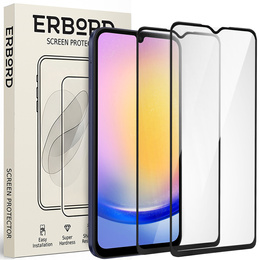 2x Tempered Glass for Samsung Galaxy A25 5G, ERBORD 3D full display