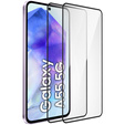 2x Szkło Hartowane do Samsung Galaxy A55 5G, ERBORD 3D pełne, szybka na cały ekran