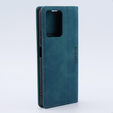 Case for Xiaomi Redmi Note 12 4G, ERBORD Vintage, wallet with flap, blue