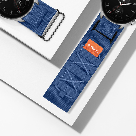 Pasek Nylonowy ERBORD Runner Uniwersalny 22mm, Niebieski