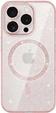 Case for iPhone 16 Pro Max, ERBORD Glitter MagSafe, pink + Screen Glass