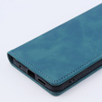 Case for Xiaomi Redmi Note 12 4G, ERBORD Vintage, wallet with flap, blue