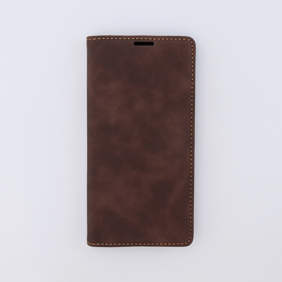 Case for Xiaomi Redmi Note 12 5G / Poco X5 5G, ERBORD Vintage, wallet with flap, coffee