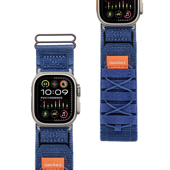 ERBORD Runner Nylon Strap for Apple Watch 1/2/3/4/5/6/7/8/9/SE/ULTRA/ULTRA 2 42/44/45/49MM