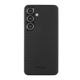Case for Samsung Galaxy S24, ERBORD Full Kevlar, for MagSafe, black