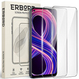 2x Szkło Hartowane do Realme 8 5G, ERBORD 9H Hard Glass, szybka