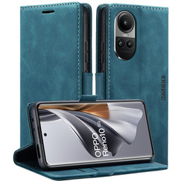 Etui do Oppo Reno 10 / 10 Pro, ERBORD Vintage portfel z klapką, niebieskie
