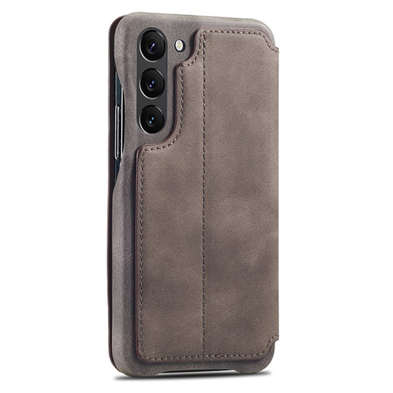 Flip case for Samsung Galaxy S23 Plus, ERBORD Retro, brown