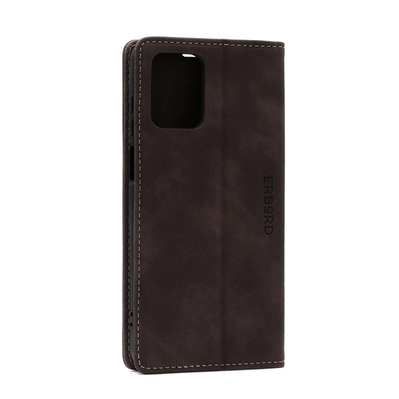 Etui do Motorola Moto G73, ERBORD Vintage portfel z klapką, czarne