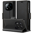 Case for Xiaomi Redmi Note 14 Pro+ 5G / Xiaomi Poco X7 5G / Xiaomi Redmi Note 14 Pro 5G, ERBORD Glossy Litchi, wallet with flap, black