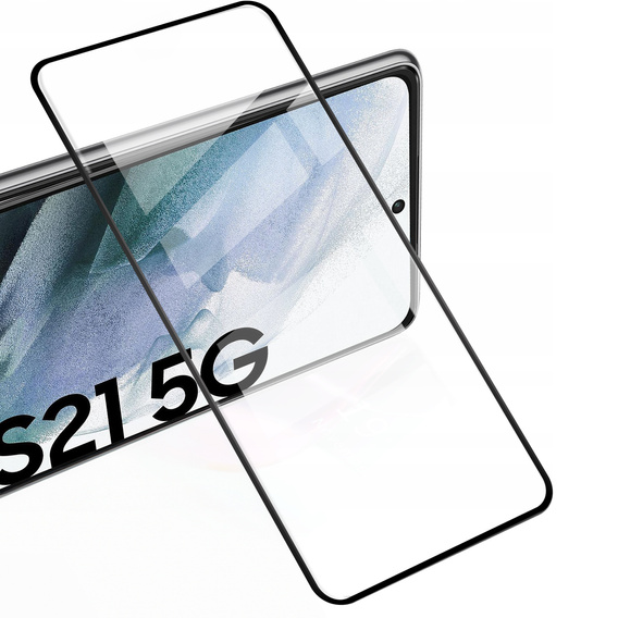 2x Szkło Hartowane do Samsung Galaxy S21, ERBORD 3D pełne, szybka na cały ekran
