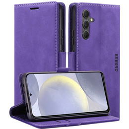 Case for Samsung Galaxy S24, ERBORD Vintage, wallet with flap, purple
