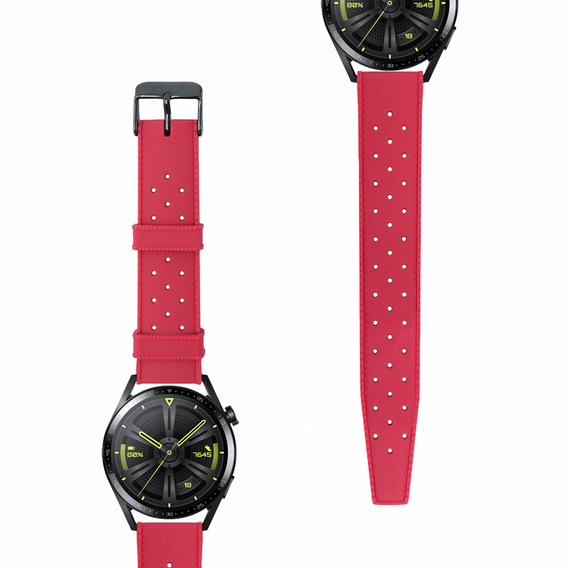 Pasek Silikonowy ERBORD Uniwersalny 22mm, Tropic, czerwony / czarna klamra