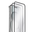 2x Tempered Glass for iPhone 15 Plus, ERBORD 3D full display